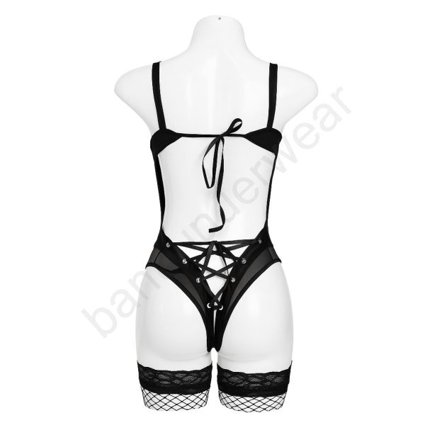 ست فانتزی ارتشی جوراب‌دار زنانه مدل 5114